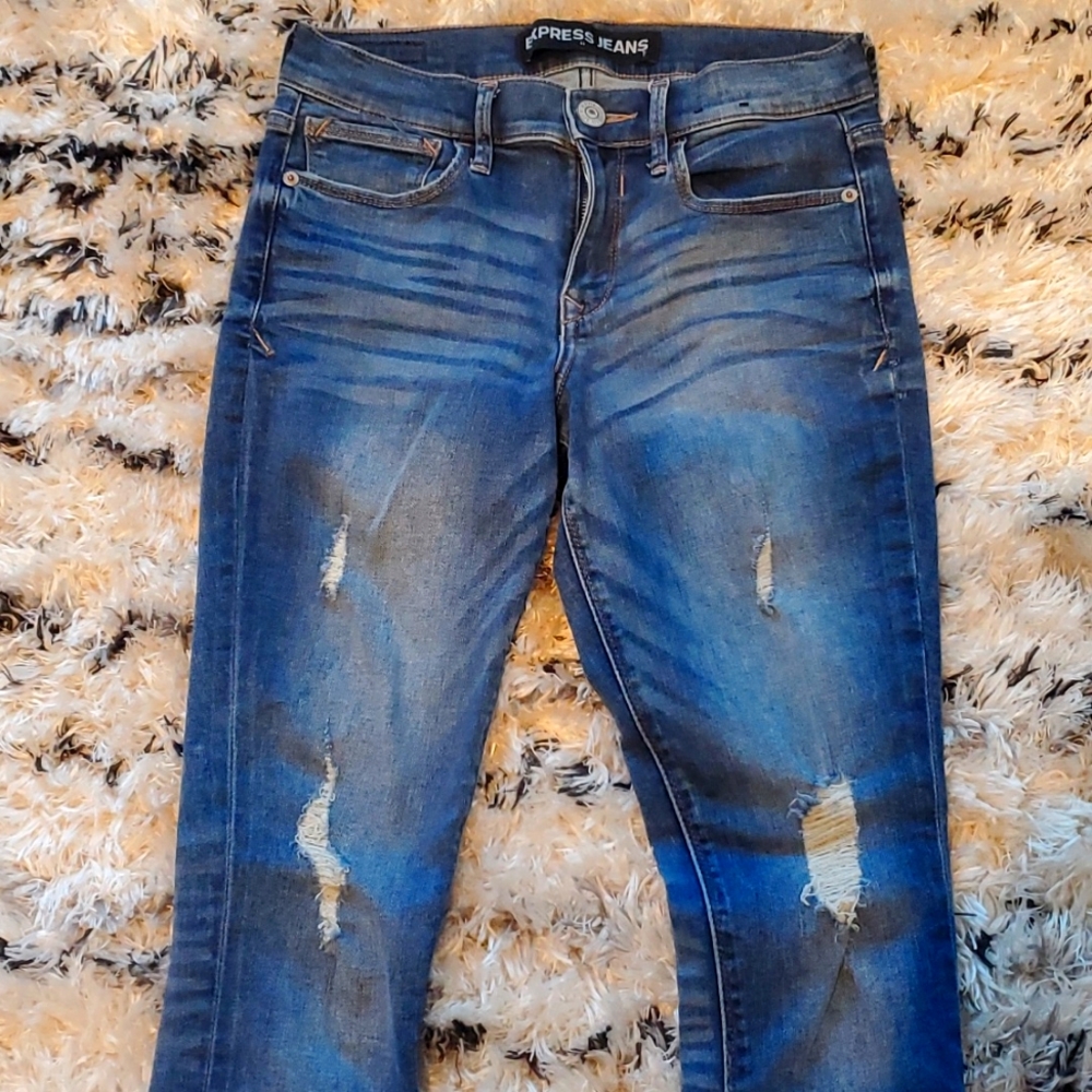 Express Mid rise stretch Legging Womens size 4 Jeans